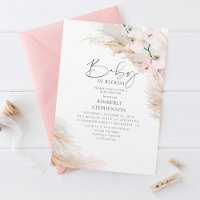 Orchids Pampas Grass Baby in Bloom Baby Dusche Inv