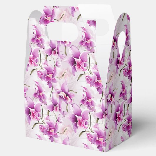 Orchids Party Leckerei Geschenkschachtel (Geöffnet)