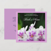 Orchids Polterabend Einladung (Vorne/Hinten)