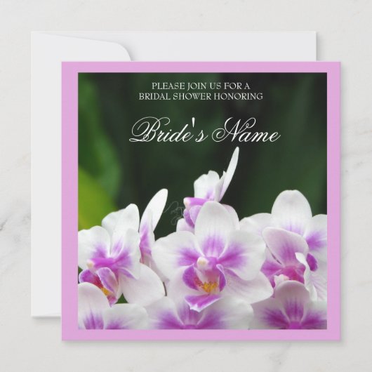 Orchids Polterabend Einladung (Vorderseite)