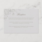Orchids Reverie Ivory Formal Traditional Wedding Begleitkarte (Vorderseite)