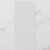 Orchids Reverie Ivory Formal Traditional Wedding Menükarte (Rückseite)