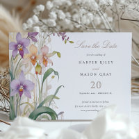 Orchids Save the Date Hochzeit