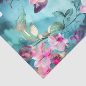 ORCHIDS schönes Blumendecoupage-Papier Seidenpapier (Ausschnitt)