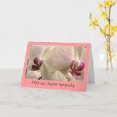 Orchids Sympathy Card Karte (Gelbe Blume)