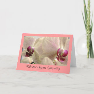 Orchids Sympathy Card Karte