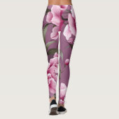 Orchids Symphony Pattern Leggings (Rückseite)