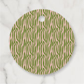 Orchids Tropical Butterfly Lila Button Babydusche Geschenkanhänger (Rückseite)