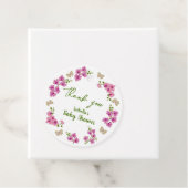 Orchids Tropical Butterfly Lila Button Babydusche Geschenkanhänger (Beispiel)