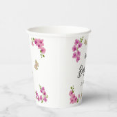 Orchids Tropical Butterfly Willkommensdusche Pappbecher (Rechts)