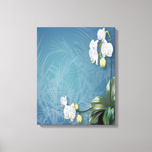 Orchids und Ferns Leinwanddruck (Vorderseite)