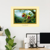 Orchids und Hummingbird~ Martin Johnson Heade Poster (Heimbüro)