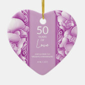 Orchids Verziert Hochzeitstag Foto Ornament (Vorne)