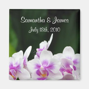 Orchids Wedding Magnet