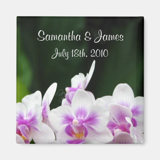 Orchids Wedding Magnet (Vorne)