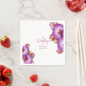 Orchids Wedding Paper Napkin Serviette (Beispiel)