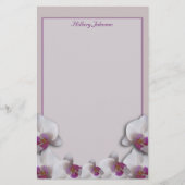 Orchids Wedding Stationery Briefpapier (Vorderseite)