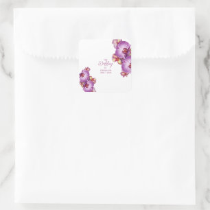 Orchids Wedding Sticker