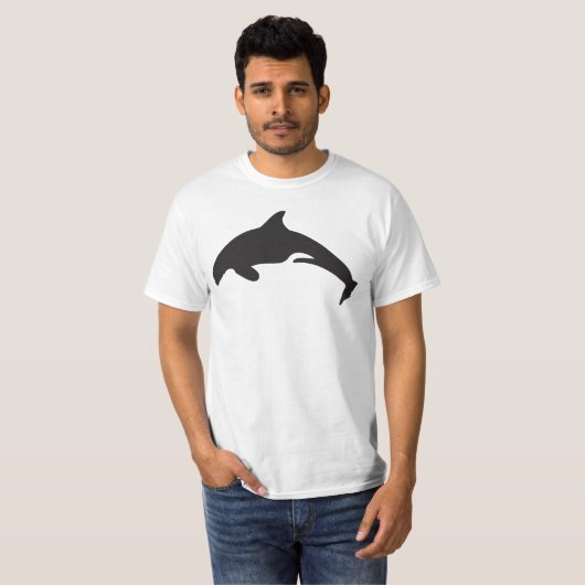 Orcinus orca - Springender Killer Wal T-Shirt (Vorne ganz)