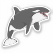 Orcinus Orca Vektorgrafik Aufkleber (Vorderseite)