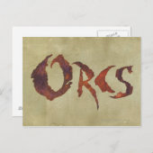 Orcs Postkarte (Vorne/Hinten)