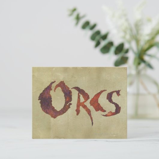Orcs Postkarte (Stehend Vorderseite)