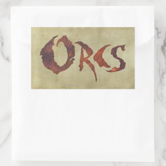 Orcs Rechteckiger Aufkleber (Tasche)