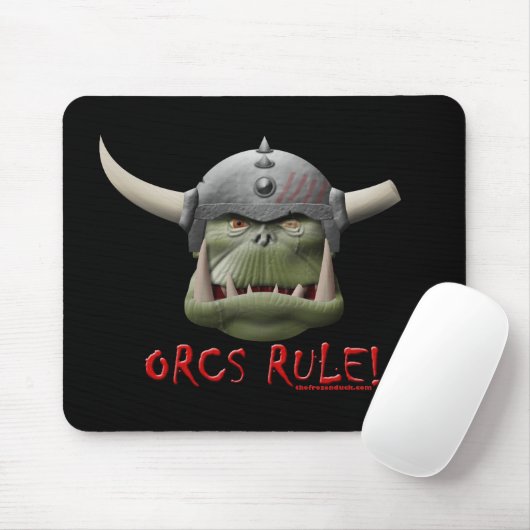 Orcs Regel! Mousepad (Mit Mouse)