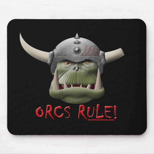 Orcs Regel! Mousepad (Vorne)