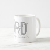 ORD Chicago Airport Typografy Kaffeetasse (VorderseiteRechts)