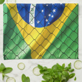 Ordem e Progresso Flag Brasilien Geschirrtuch (Gefaltet)