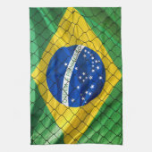 Ordem e Progresso Flag Brasilien Geschirrtuch (Vertikal)