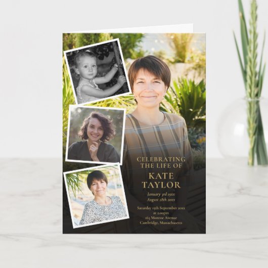 Orden der Beerdigung von Foto eingeflossen Programm (Vorderseite)