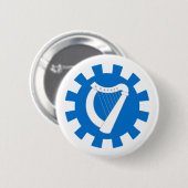 Orden der Harfe Argent-Knopf Button (Vorne & Hinten)