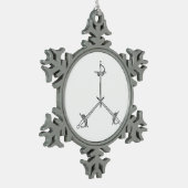 Orden der Verteidigung Schneeflocken Zinn-Ornament (Links)