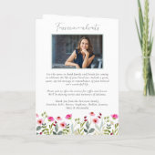 Orden der Wildblumen der Begräbnisfeierlichkeiten  Programm (Rückseite)