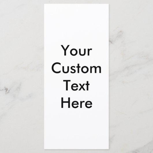 Orden der Zeremonie 4" x 9" Rackcard Programm (Rückseite)