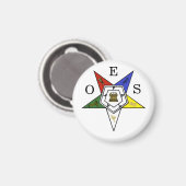 Orden des Eastern Star Emblem des Ordens Magnet (Vorderseite/Rückseite)