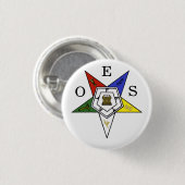 Orden des östlichen Sterns Emblem des Ordens Button (Vorne & Hinten)