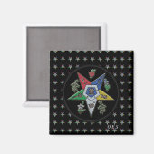 Orden des Oststerns Magnet (Vorderseite/Rückseite)