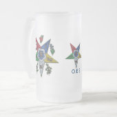 Orden des Oststerns Mattglas Bierglas (Vorderseite Links)