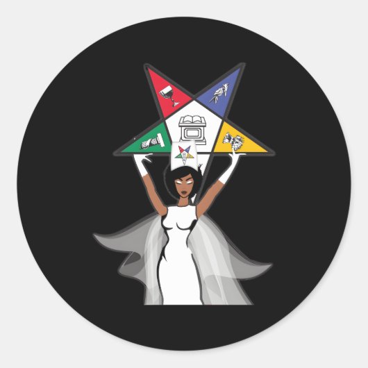 Orden des Oststerns Oes Diva Fatal Sistar Runder Aufkleber (Vorderseite)