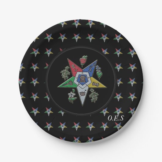 Orden des Oststerns Pappteller (Vorderseite)