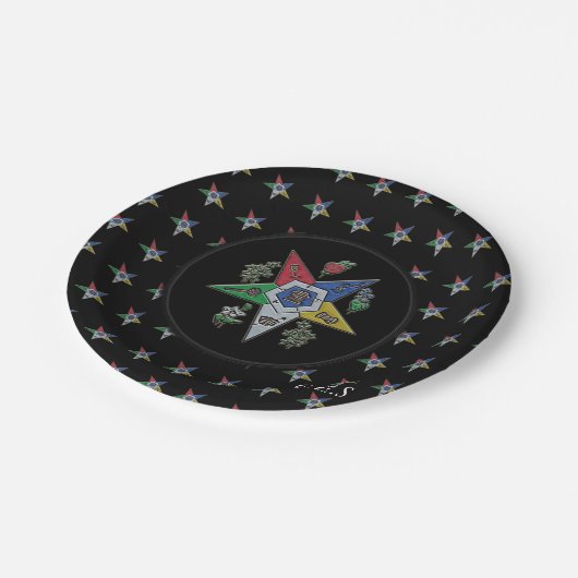 Orden des Oststerns Pappteller (Schrägansicht)