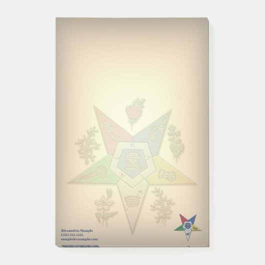 Orden des Oststerns Post-it Klebezettel (Vorderseite)