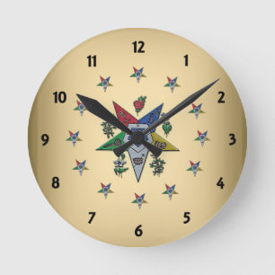 Orden des Oststerns Runde Wanduhr