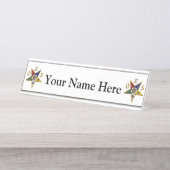 Orden des Oststerns Schreibtischnamensplakette (Vorderseite )