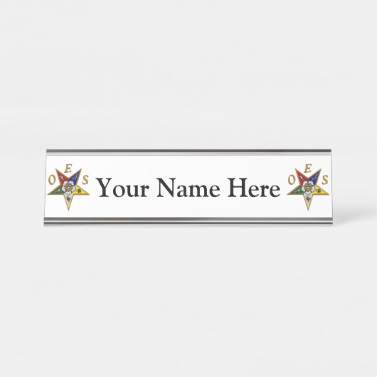 Orden des Oststerns Schreibtischnamensplakette (Vorderseite )