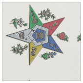 Orden des Oststerns Stoff (Nahaufnahme)