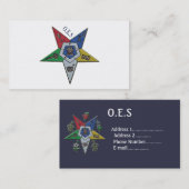Orden des Oststerns Visitenkarte (Vorne/Hinten)